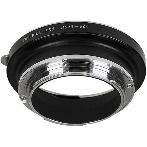  FotodioX Pro Lens Mount Adapter with Generation v10 Focus Confirmation Chip for Mamiya 645-Mount Lens to Canon EF or EF-S Mount Camera