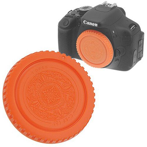  FotodioX Designer Body Cap for Canon EF Mount Cameras (Orange)