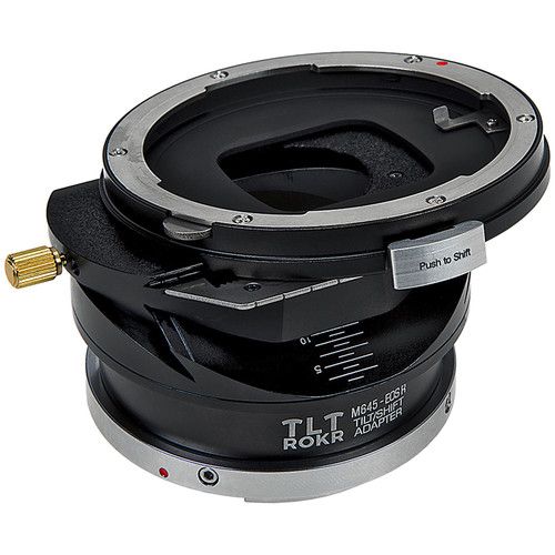  FotodioX Pro TLT ROKR Tilt/Shift Lens Mount Adapter for Mamiya 645 Lens to Canon RF Camera Body