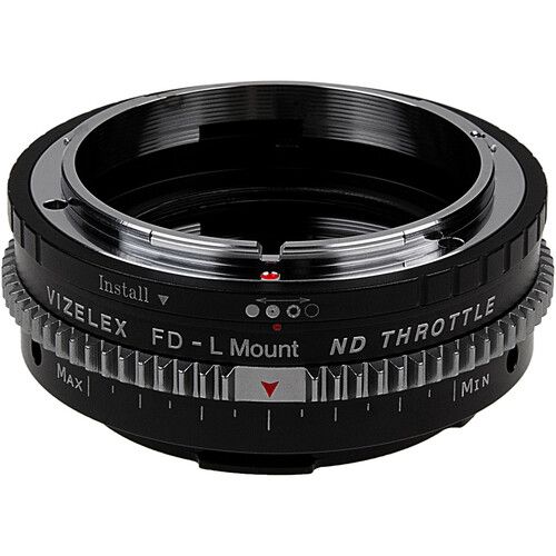  FotodioX Vizelex ND Throttle Lens Adapter Compatible with Canon FD & FL 35mm SLR Lens to Select L-Mount Alliance Cameras