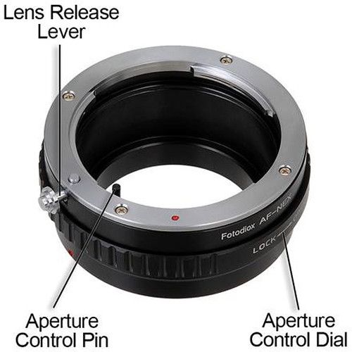  FotodioX Mount Adapter with Aperture Control Dial for Sony A-Mount Lens to Sony E-Mount Camera