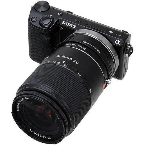  FotodioX Mount Adapter with Aperture Control Dial for Sony A-Mount Lens to Sony E-Mount Camera