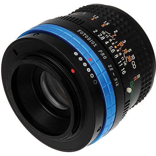  FotodioX Pro Lens Mount Adapter for Mamiya ZE Lens to Nikon F Mount Camera