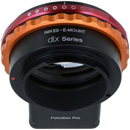  FotodioX DLX Lens Mount Adapter for Nikon F-Mount, G-Type Lens to Sony E-Mount Camera