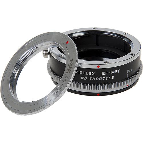  FotodioX Vizelex Cine ND Throttle Lens Adapter for Olympus OM & Canon EF/EF-S Lens to Micro Four Thirds Mount