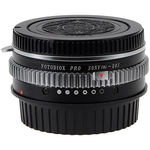  FotodioX Pro Lens Mount Adapter with Generation v10 Focus Confirmation Chip for Sony A-Mount Lens to Canon EF or EF-S Mount Camera