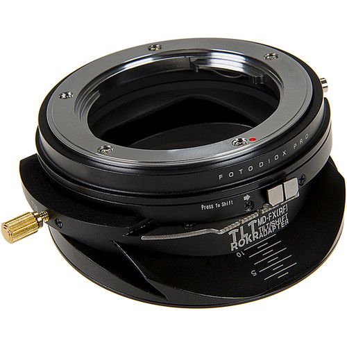  FotodioX Pro TLT ROKR Tilt-Shift Lens Mount Adapter for Minolta MD-Mount Lens to Fujifilm X-Mount Camera