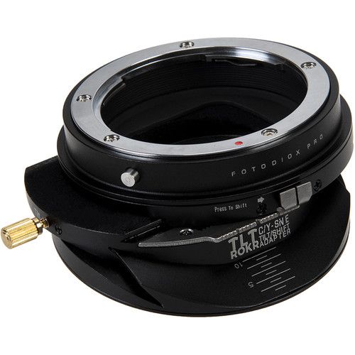  FotodioX Pro TLT ROKR Tilt-Shift Adapter for Contax-Yashica Lens to Sony E Camera