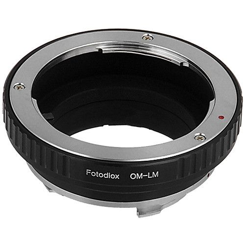  FotodioX Olympus OM Pro Lens Adapter with Built-In Iris Control for Leica M-Mount Cameras