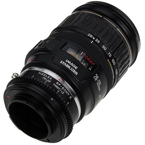  FotodioX Canon EF/EF-S Lens to Sony E-Mount Camera Vizelex Polar Throttle Adapter