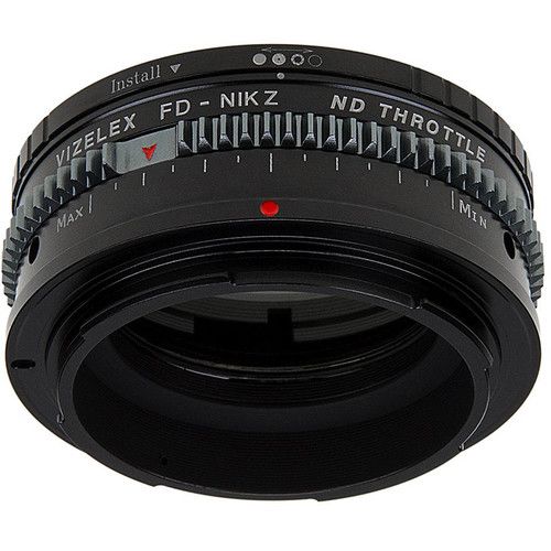  FotodioX Vizelex Cine ND Throttle Lens Mount Adapter for Canon FD or FL-Mount Lens to Nikon Z-Mount Camera