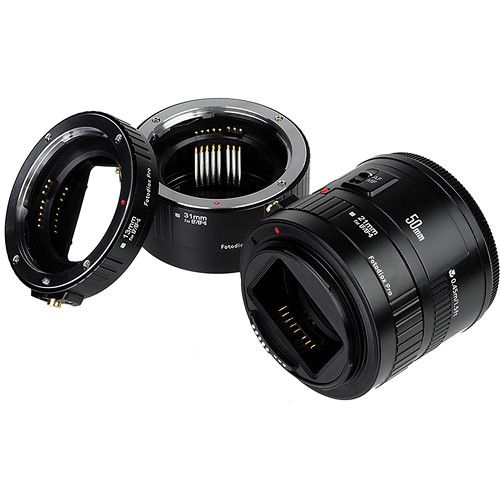  FotodioX Pro Auto Macro Extension Tube Kit for Canon EF & EF-S Lenses