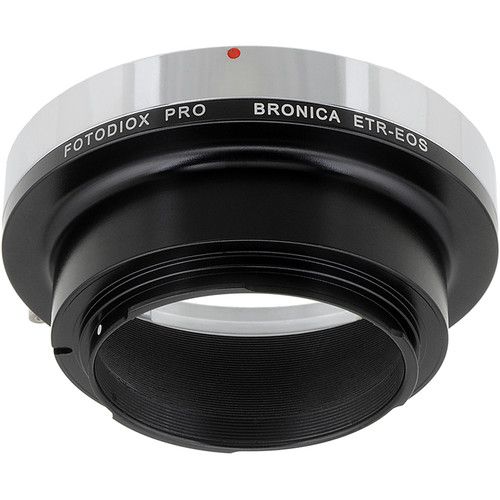  FotodioX Pro Lens Mount Adapter with Generation v10 Focus Confirmation Chip for Bronica ETR-Mount Lens to Canon EF or EF-S Mount Camera