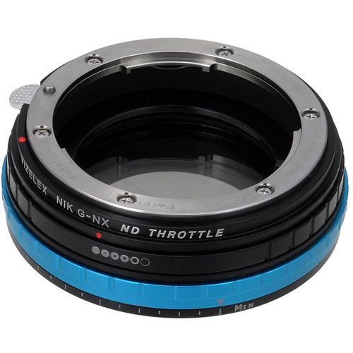 FotodioX Nikon F Lens to Samsung NX-Mount Camera Vizelex ND Throttle Adapter