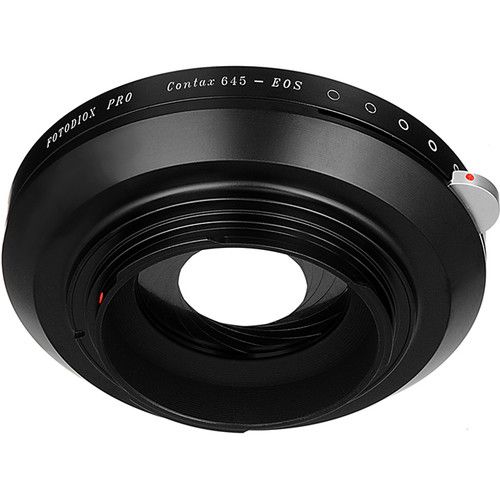  FotodioX Pro Lens Mount Adapter with Generation v10 Focus Confirmation Chip for Contax 645-Mount Lens to Canon EF or EF-S Mount Camera