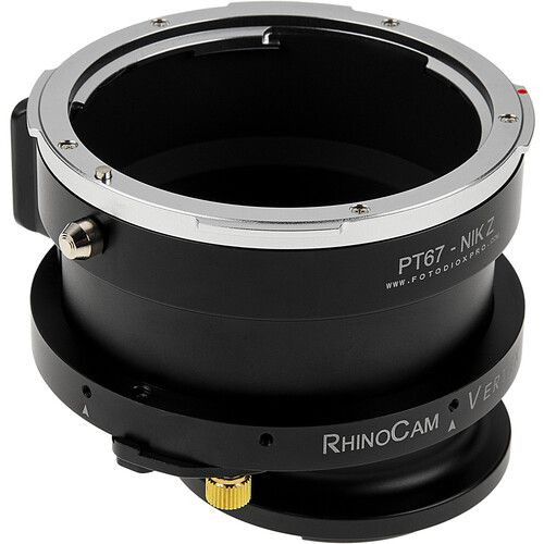  FotodioX RhinoCam Vertex Rotating Stitching Adapter for Pentax 67 Lens to Nikon Z Mirrorless Cameras