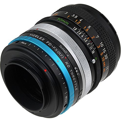  FotodioX Canon FD Lens to Fujifilm X-Mount Camera Vizelex ND Throttle Adapter