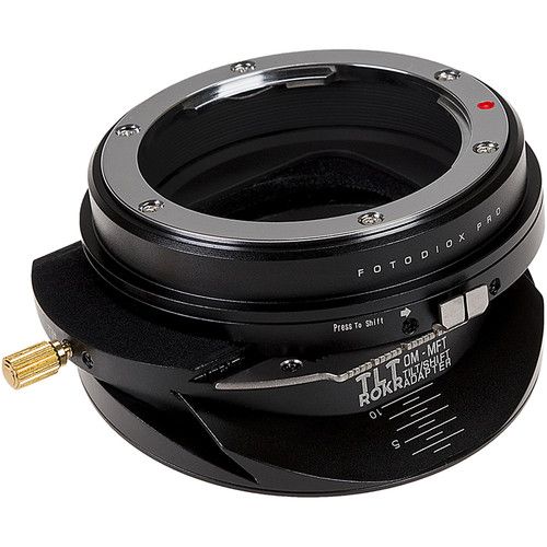  FotodioX Pro TLT ROKR Tilt-Shift Lens Mount Adapter for Olympus OM-Mount Lens to Micro Four Thirds Mount Camera