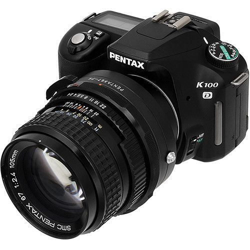  FotodioX Pro Lens Mount Adapter for Pentax 67 Lens to Pentax K Mount Camera
