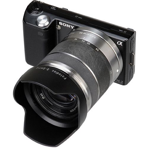  FotodioX Lens Hood for Sony NEX 16mm f/2.8 & E 18-55mm f/3.5-5.6 OSS Lenses