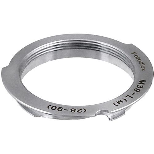  FotodioX M39 Lens to Leica M Camera Adapter (28mm/90mm Frame Lines)