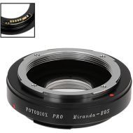 FotodioX Pro Lens Mount Adapter with Generation v10 Focus Confirmation Chip for Miranda-Mount Lens to Canon EF or EF-S Mount Camera