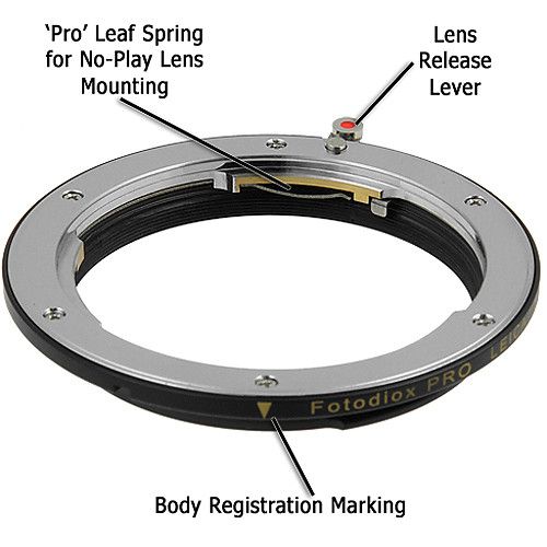  FotodioX Pro Lens Mount Adapter for Leica R Lens to Canon EF-Mount Camera