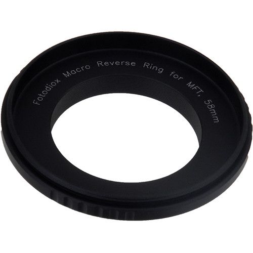  FotodioX 58mm Reverse Mount Macro Adapter Ring for Four Thirds-Mount Cameras