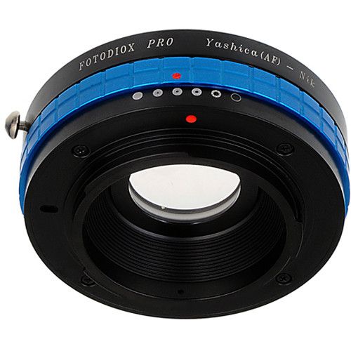  FotodioX Pro Mount Adapter with Aperture Control Dial for Yashica 230-AF Lens to Nikon F-Mount Camera