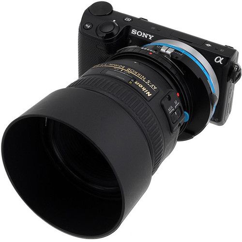  FotodioX Pro Shift Lens Mount Adapter for Nikon G-Type F-Mount Lens to Sony E-Mount Camera