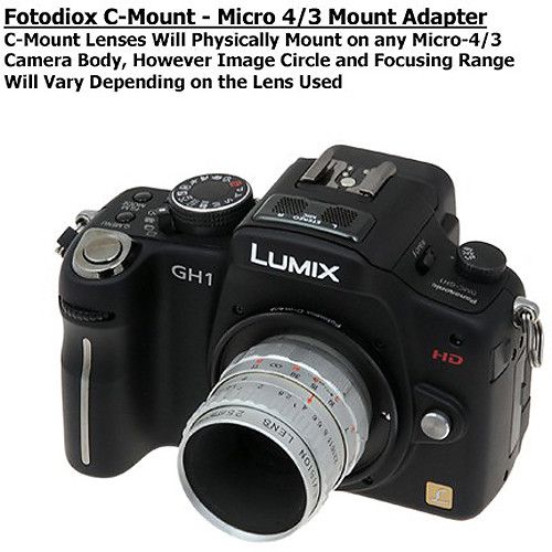  FotodioX Mount Adapter for C-Mount Lens to Micro Four Thirds Camera