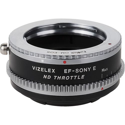  FotodioX Vizelex Cine ND Throttle Lens Mount Double Adapter Kit for Olympus OM-Mount Lens to Sony E-Mount Camera