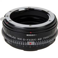 FotodioX Vizelex Cine ND Throttle Lens Mount Adapter for Nikon F-Mount, G-Type Lens to FUJIFILM X-Mount Camera