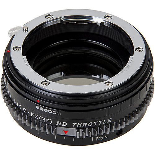  FotodioX Vizelex Cine ND Throttle Lens Mount Adapter for Nikon F-Mount, G-Type Lens to FUJIFILM X-Mount Camera