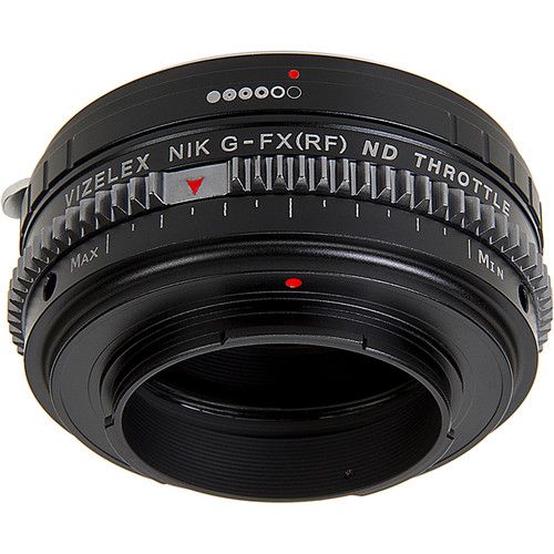 FotodioX Vizelex Cine ND Throttle Lens Mount Adapter for Nikon F-Mount, G-Type Lens to FUJIFILM X-Mount Camera
