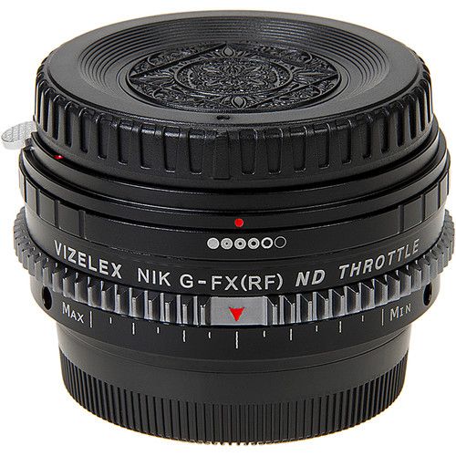  FotodioX Vizelex Cine ND Throttle Lens Mount Adapter for Nikon F-Mount, G-Type Lens to FUJIFILM X-Mount Camera