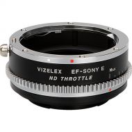 FotodioX Vizelex Cine ND Throttle Lens Mount Adapter for Canon EF or EF-S-Mount Lens to Sony E-Mount Camera