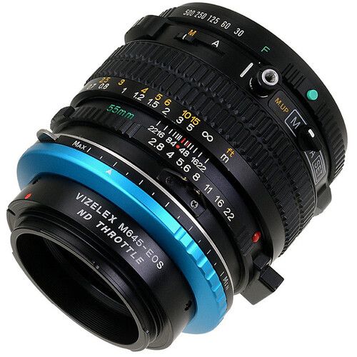  FotodioX Mamiya 645 Lens to Canon EF Camera Vizelex ND Throttle Adapter