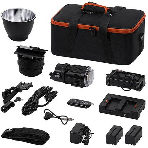  FotodioX Pro PopSpot 50 v.2 Deluxe Daylight LED Focusable Spotlight Kit