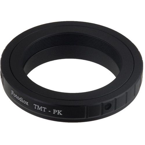  FotodioX Lens Mount Adapter for T-Mount T/T-2 Screw Mount SLR Lens to Pentax K (PK) Mount SLR Camera Body