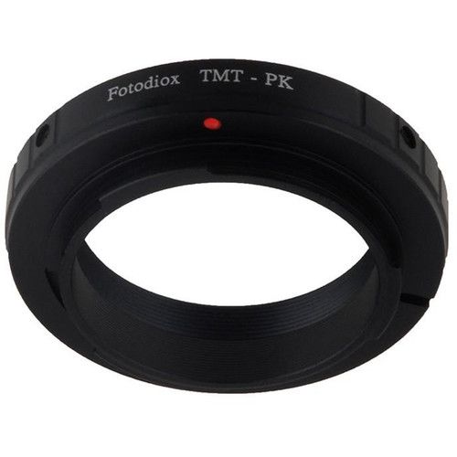  FotodioX Lens Mount Adapter for T-Mount T/T-2 Screw Mount SLR Lens to Pentax K (PK) Mount SLR Camera Body