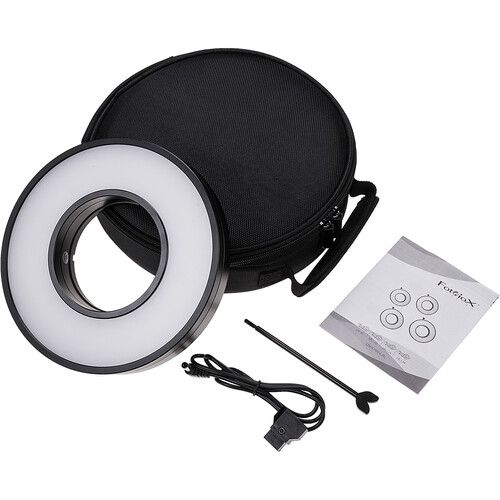  FotodioX Pro FACTOR LED Ring Light with D-Tap Power Cable (95mm)