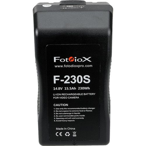  FotodioX Li-Ion 230Wh V-Mount Battery and Charger Kit