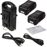 FotodioX Dual Position Battery Charger Kit with 2 Li-Ion 230Wh V-Mount Batteries