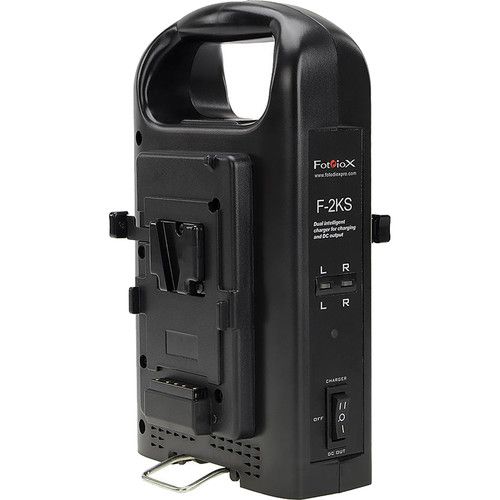  FotodioX Dual Position Battery Charger Kit with 2 Li-Ion 230Wh V-Mount Batteries