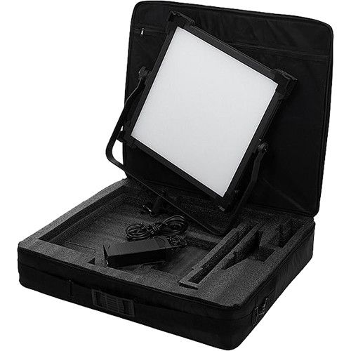  FotodioX Pro FACTOR and FACTOR Jupiter Studio Lights 1.5 x 1.5' LED V3000ASVL Case (Black)