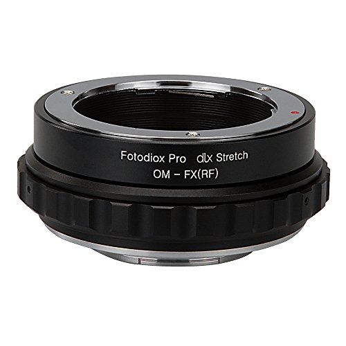  Fotodiox DLX Stretch Lens Mount Adapter - Olympus Zuiko (OM) 35mm SLR Lens to Fujifilm X-Series Mirrorless Camera Body with Macro Focusing Helicoid and Magnetic Drop-in Filters