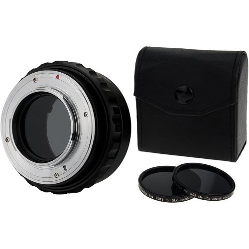  Fotodiox DLX Stretch Lens Mount Adapter - Olympus Zuiko (OM) 35mm SLR Lens to Fujifilm X-Series Mirrorless Camera Body with Macro Focusing Helicoid and Magnetic Drop-in Filters