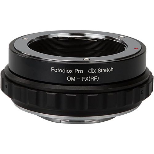  Fotodiox DLX Stretch Lens Mount Adapter - Olympus Zuiko (OM) 35mm SLR Lens to Fujifilm X-Series Mirrorless Camera Body with Macro Focusing Helicoid and Magnetic Drop-in Filters