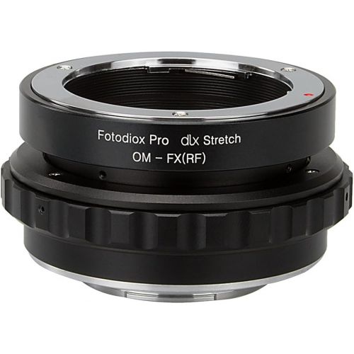  Fotodiox DLX Stretch Lens Mount Adapter - Olympus Zuiko (OM) 35mm SLR Lens to Fujifilm X-Series Mirrorless Camera Body with Macro Focusing Helicoid and Magnetic Drop-in Filters